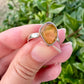 Baltic Amber Sterling Silver Ring - Size 6 UV Reactive Gemstone - Unique Artisan Jewelry - Perfect Gift for Her