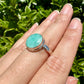 Stunning Amazonite Ring in Sterling Silver, Size 9 - Elegant Handcrafted Gemstone Jewelry, Perfect Gift for Special Occasions