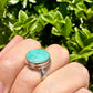 Stunning Amazonite Ring in Sterling Silver, Size 9 - Elegant Handcrafted Gemstone Jewelry, Perfect Gift for Special Occasions