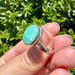 Stunning Amazonite Ring in Sterling Silver, Size 9 - Elegant Handcrafted Gemstone Jewelry, Perfect Gift for Special Occasions