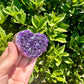 Amethyst Druzy Heart from Uruguay - A Stunning Symbol of Love and Spiritual Growth, Perfect for Collectors and Home Decor (Copy)