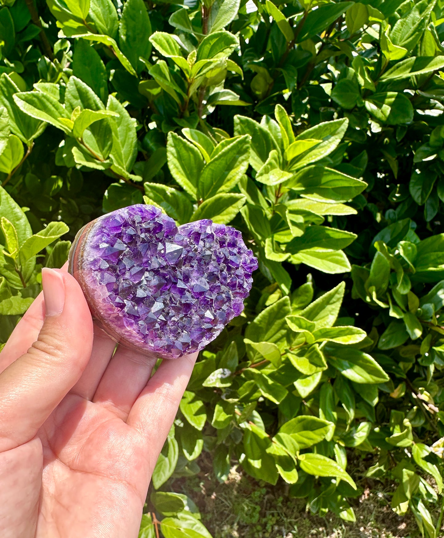 Amethyst Druzy Heart from Uruguay - A Stunning Symbol of Love and Spiritual Growth, Perfect for Collectors and Home Decor (Copy)