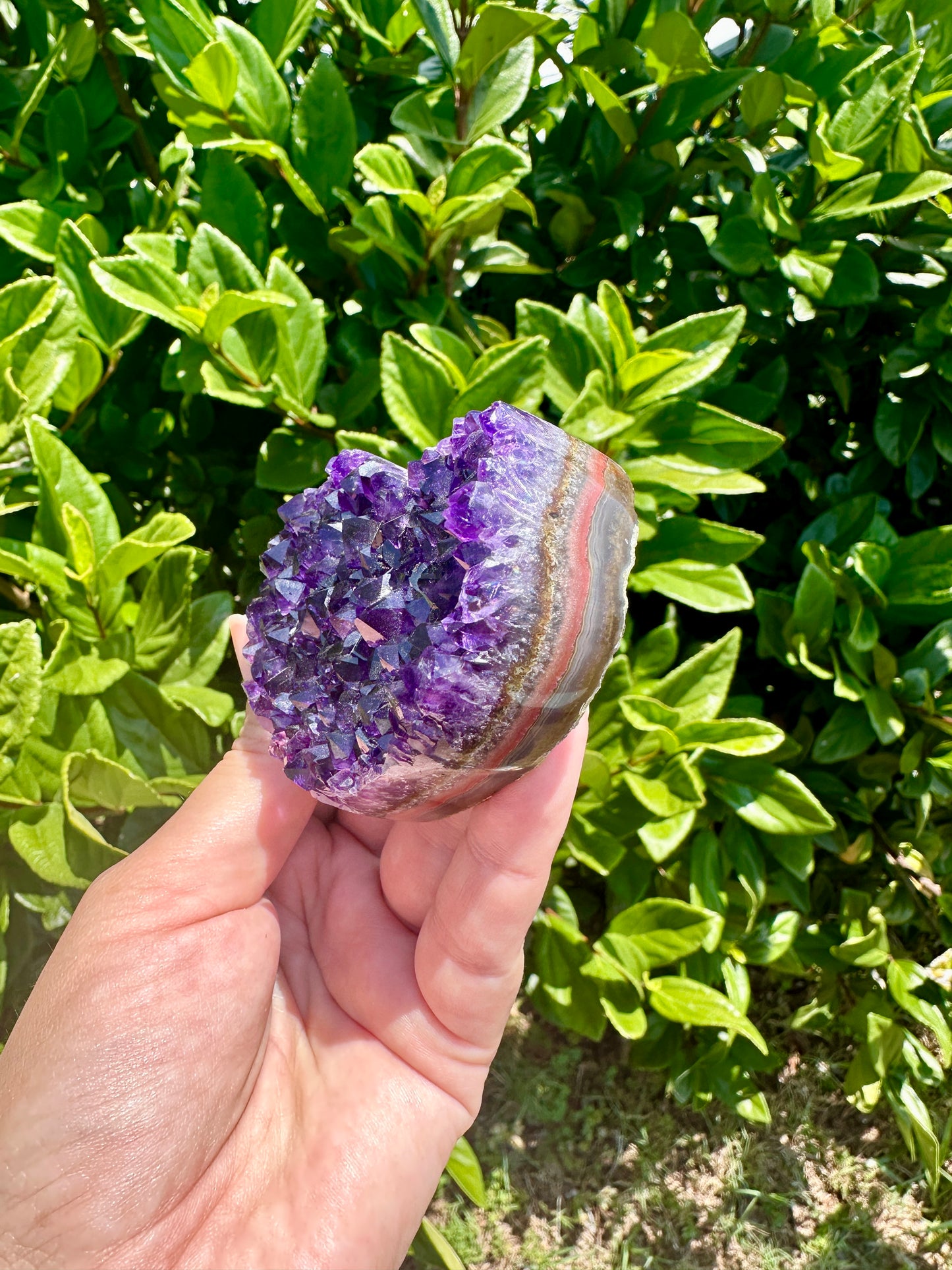 Amethyst Druzy Heart from Uruguay - A Stunning Symbol of Love and Spiritual Growth, Perfect for Collectors and Home Decor (Copy)