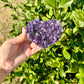 Amethyst Druzy Heart from Uruguay - A Stunning Symbol of Love and Spiritual Growth, Perfect for Collectors and Home Decor