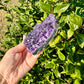 Amethyst Druzy Heart from Uruguay - A Stunning Symbol of Love and Spiritual Growth, Perfect for Collectors and Home Decor