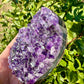 Amethyst Druzy Heart from Uruguay - A Stunning Symbol of Love and Spiritual Growth, Perfect for Collectors and Home Decor