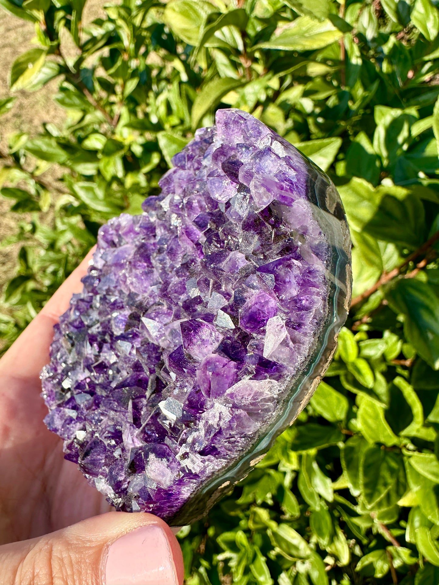 Amethyst Druzy Heart from Uruguay - A Stunning Symbol of Love and Spiritual Growth, Perfect for Collectors and Home Decor