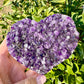 Amethyst Druzy Heart from Uruguay - A Stunning Symbol of Love and Spiritual Growth, Perfect for Collectors and Home Decor