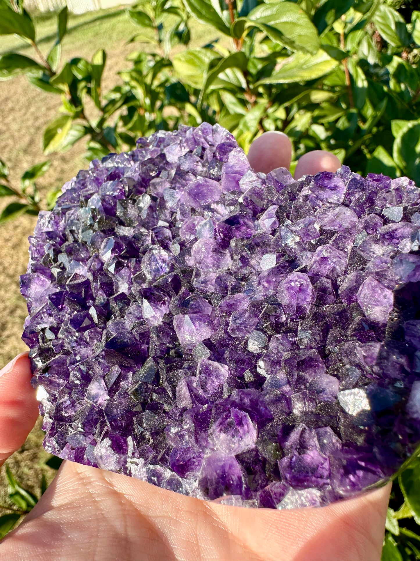 Amethyst Druzy Heart from Uruguay - A Stunning Symbol of Love and Spiritual Growth, Perfect for Collectors and Home Decor