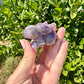 Dream Amethyst Rabbit Carving - Handcrafted Purple Crystal Bunny, Unique Gemstone Animal Figurine for Healing & Home Decor