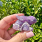 Dream Amethyst Rabbit Carving - Handcrafted Purple Crystal Bunny, Unique Gemstone Animal Figurine for Healing & Home Decor