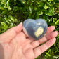 Orca Agate Heart - Dive into Emotional Healing and Oceanic Serenity, Perfect for Love and Calmness, Ideal for Meditation and Romantic Decor