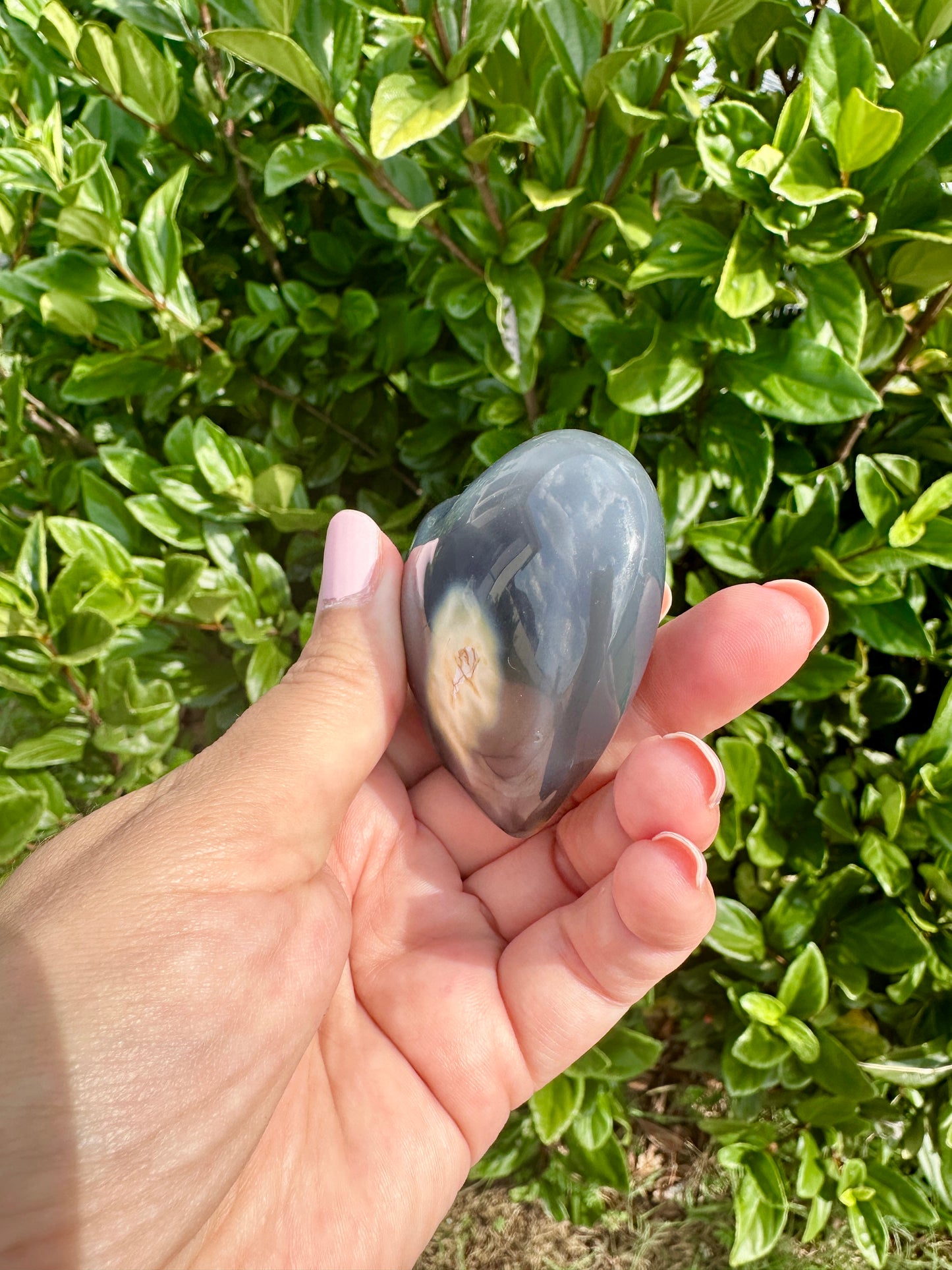 Orca Agate Heart - Dive into Emotional Healing and Oceanic Serenity, Perfect for Love and Calmness, Ideal for Meditation and Romantic Decor