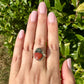 Sophisticated Size 10 African Bloodstone Ring in Sterling Silver - A Unique Symbol of Courage and Renewal for Your Jewelry Collection