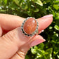 Sunstone Freeform Piece - Illuminate Sterling Silver Sunstone Ring Size 7 - Radiant Handcrafted Jewelry for Positivity and Joy, Perfect for Everyday Wear