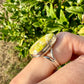 Handcrafted Lizardite Sterling Silver Ring Size 11, Unique Green Gemstone Jewelry, Elegant Women's Statement Ring, Natural Stone Ring, Gift for Her