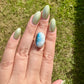 Sterling Silver Blue Ice Glacierite Ring Size 7