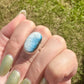 Sterling Silver Blue Ice Glacierite Ring Size 7