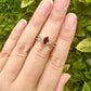 Sterling Silver Garnet Ring Size 8.5 - Elegant Handcrafted Jewelry with Vibrant Garnet Gemstone for Timeless Beauty and Charm