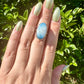 Sterling Silver Blue Ice Glacierite Ring Size 7