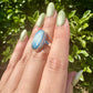 Sterling Silver Blue Ice Glacierite Ring Size 7