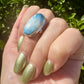 Sterling Silver Blue Ice Glacierite Ring Size 7
