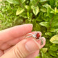 Sterling Silver Garnet Ring Size 8.5 - Elegant Handcrafted Jewelry with Vibrant Garnet Gemstone for Timeless Beauty and Charm