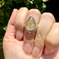 Gold Rutile Sterling Silver Ring Size 9.5: Exquisite Handcrafted Ring with Unique Golden Needle Inclusions, Ideal for Daily Wear or Special Occasions