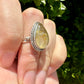 Gold Rutile Sterling Silver Ring Size 9.5: Exquisite Handcrafted Ring with Unique Golden Needle Inclusions, Ideal for Daily Wear or Special Occasions