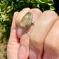 Gold Rutile Sterling Silver Ring Size 9.5: Exquisite Handcrafted Ring with Unique Golden Needle Inclusions, Ideal for Daily Wear or Special Occasions