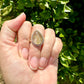 Gold Rutile Sterling Silver Ring Size 9.5: Exquisite Handcrafted Ring with Unique Golden Needle Inclusions, Ideal for Daily Wear or Special Occasions