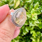 Gold Rutile Sterling Silver Ring Size 9.5: Exquisite Handcrafted Ring with Unique Golden Needle Inclusions, Ideal for Daily Wear or Special Occasions