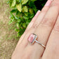 Rhodochrosite Sterling Silver Ring Size 10.25 - Elegant Pink Gemstone, Artisan Crafted Jewelry, Perfect for Any Occasion