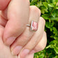 Rhodochrosite Sterling Silver Ring Size 10.25 - Elegant Pink Gemstone, Artisan Crafted Jewelry, Perfect for Any Occasion