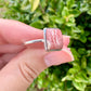 Rhodochrosite Sterling Silver Ring Size 10.25 - Elegant Pink Gemstone, Artisan Crafted Jewelry, Perfect for Any Occasion