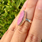 Cobaltoan Calcite Sterling Silver Ring Size 7 - Vibrant Pink Gemstone Jewelry for Love and Healing, Elegant Accessory