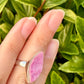 Cobaltoan Calcite Sterling Silver Ring Size 7 - Vibrant Pink Gemstone Jewelry for Love and Healing, Elegant Accessory