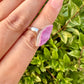 Cobaltoan Calcite Sterling Silver Ring Size 7 - Vibrant Pink Gemstone Jewelry for Love and Healing, Elegant Accessory