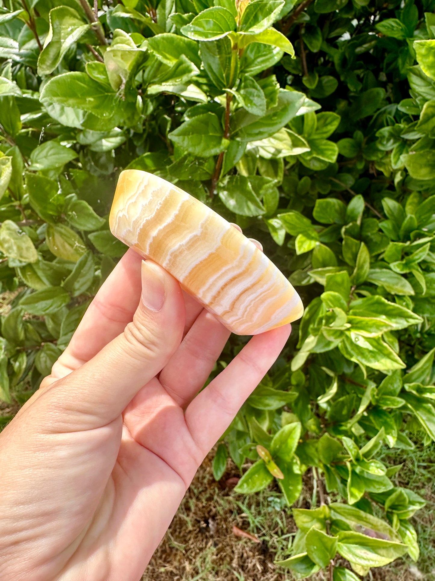 Yellow Calcite Moon Bowl, Natural Healing Crystal Decor, Spiritual Meditation, Unique Home Decor, Reiki Energy, Crystal Holder, Gift Idea