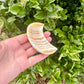 Yellow Calcite Moon Bowl, Natural Healing Crystal Decor, Spiritual Meditation, Unique Home Decor, Reiki Energy, Crystal Holder, Gift Idea