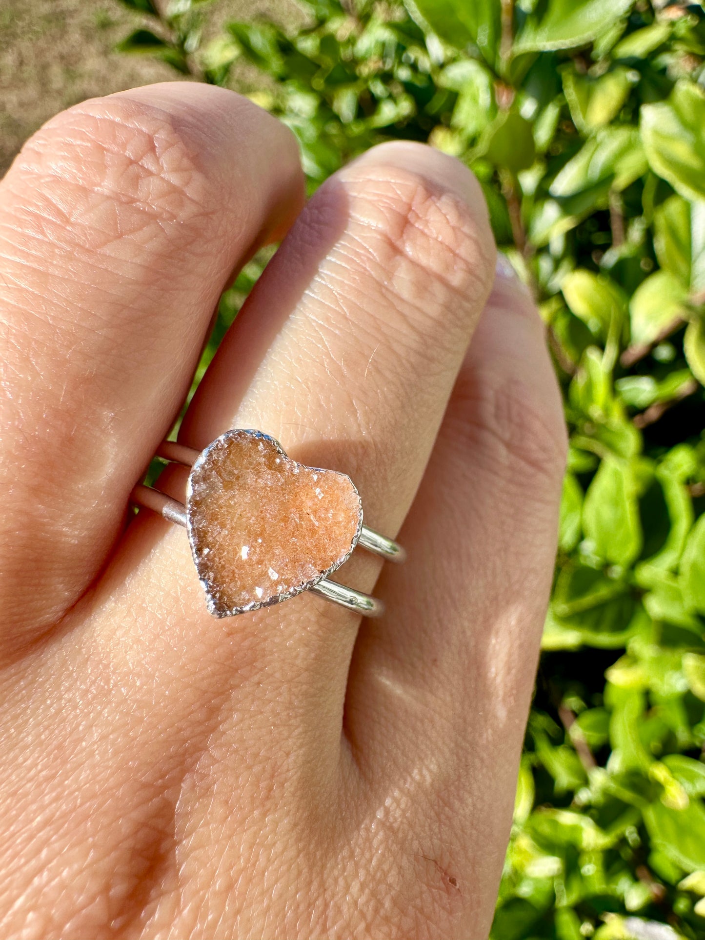 Exquisite Uruguayan Druzy Amethyst Adjustable Silver Ring, Natural Healing Stone Jewelry, Unique Gift, Purple Crystal Ring, Handcrafted Adjustable Ring