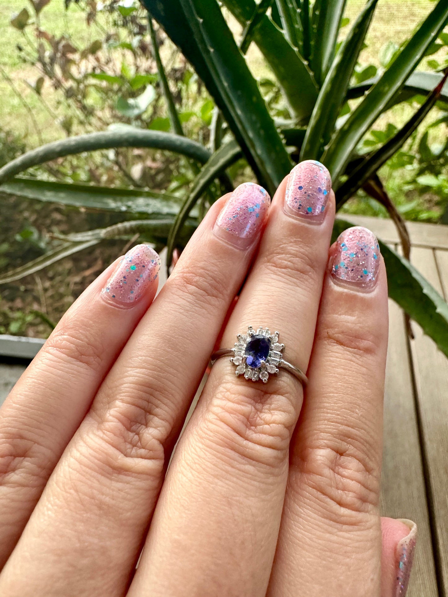 Sterling Silver Tanzanite Adjustable Ring - December Birthstone Jewelry - Adjustable Gemstone Ring for Women - Unique Gift for Her