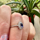 Sterling Silver Tanzanite Adjustable Ring - December Birthstone Jewelry - Adjustable Gemstone Ring for Women - Unique Gift for Her