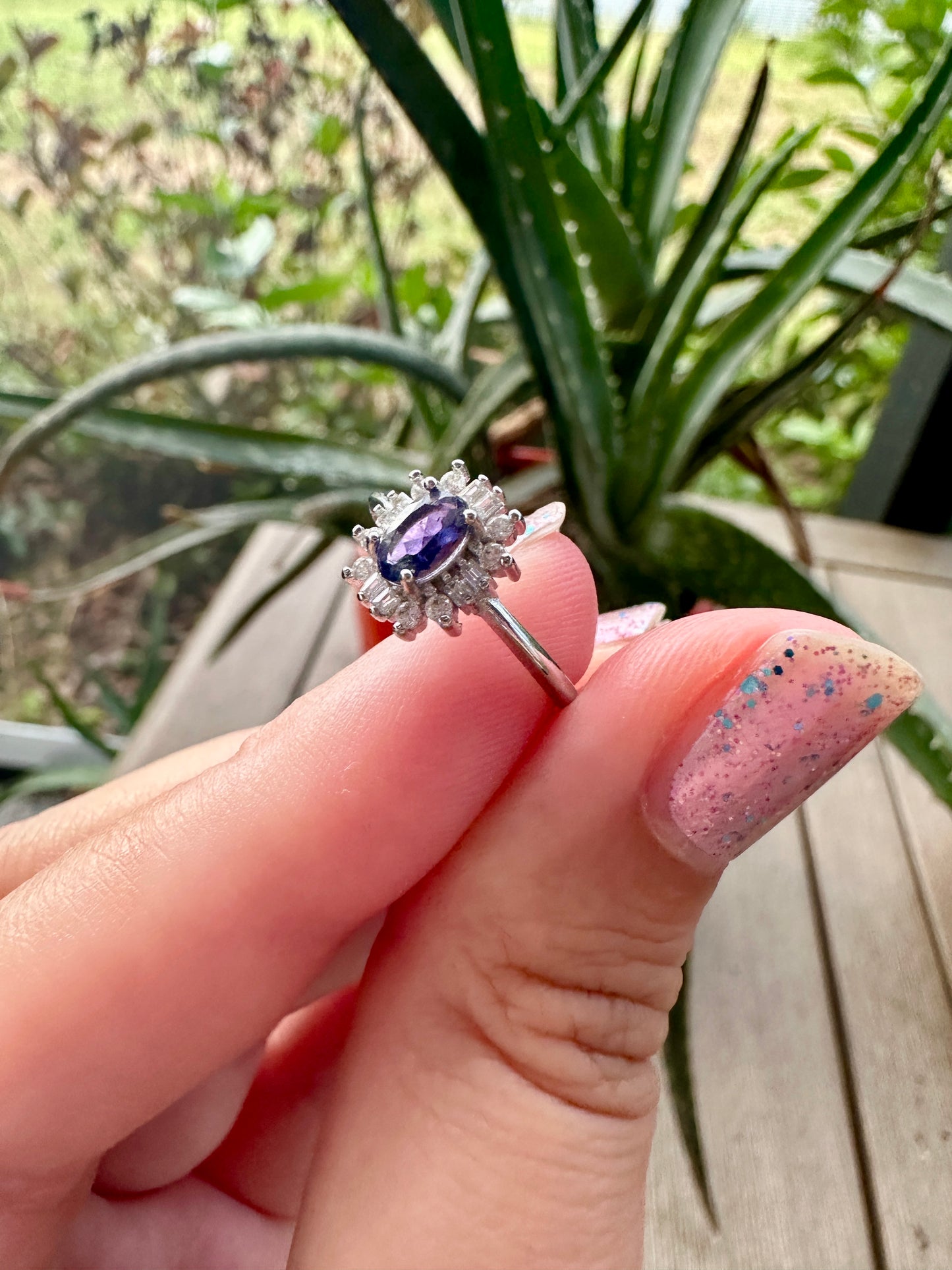 Sterling Silver Tanzanite Adjustable Ring - December Birthstone Jewelry - Adjustable Gemstone Ring for Women - Unique Gift for Her