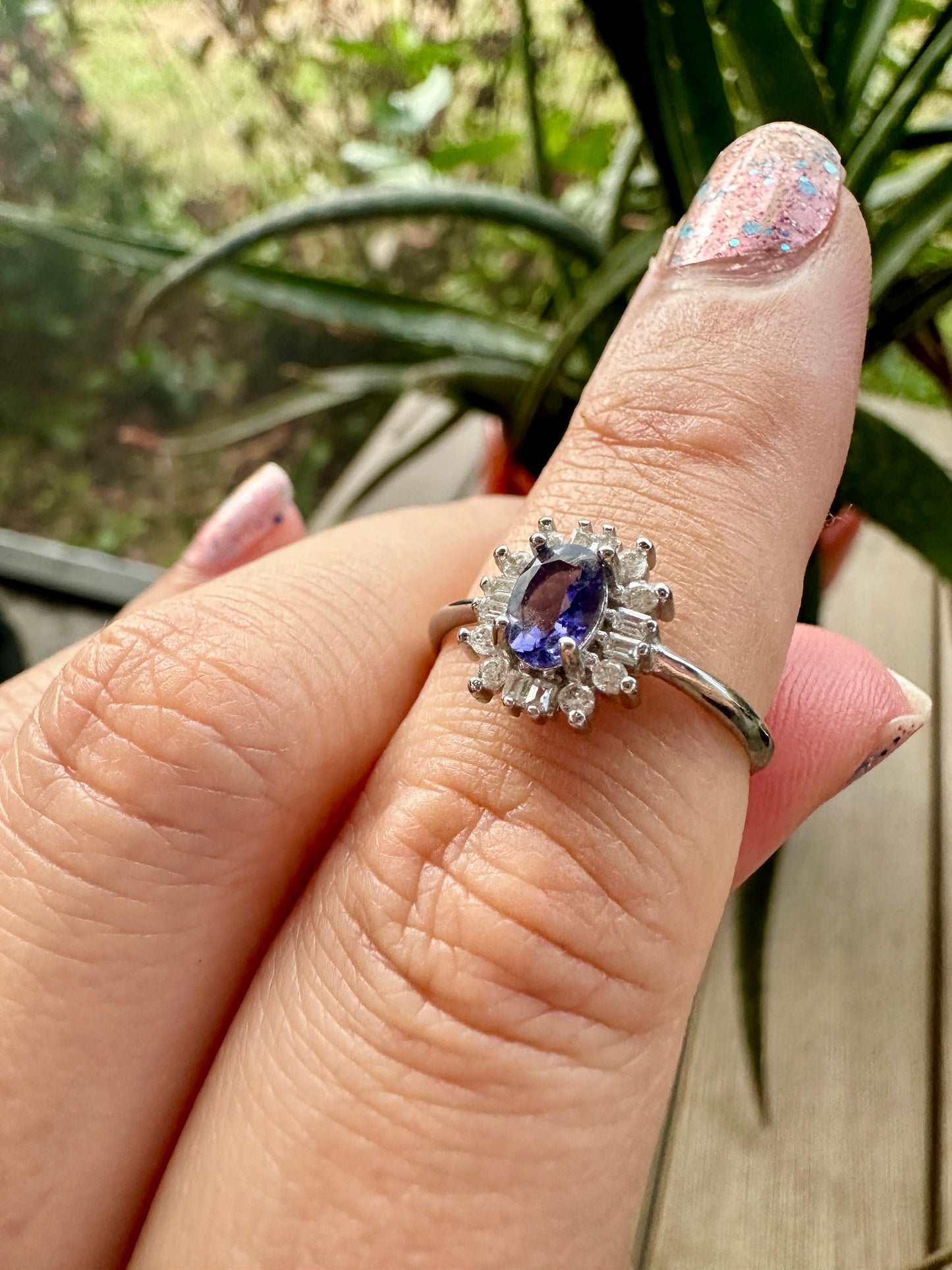 Sterling Silver Tanzanite Adjustable Ring - December Birthstone Jewelry - Adjustable Gemstone Ring for Women - Unique Gift for Her