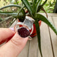 Uruguayan Druzy Amethyst Adjustable Silver Ring, Natural Healing Stone Jewelry, Unique Gift, Purple Crystal Ring, Handcrafted Adjustable Ring