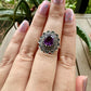 Sterling Silver Amethyst Size 8 Ring - February Birthstone Jewelry - Purple Gemstone Ring for Women - Perfect Gift for Her