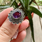 Sterling Silver Amethyst Size 8 Ring - February Birthstone Jewelry - Purple Gemstone Ring for Women - Perfect Gift for Her