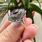 Sterling Silver Amethyst Size 8 Ring - February Birthstone Jewelry - Purple Gemstone Ring for Women - Perfect Gift for Her