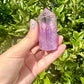 Amethyst Tower - Natural Crystal Healing Stone - Elegant Home Decor Piece - Perfect Gift for Crystal Lovers and Collectors